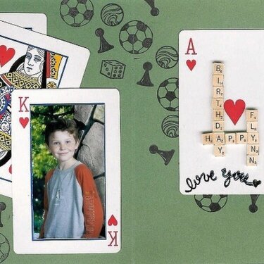**Altered Playing Cards** Birthday Card