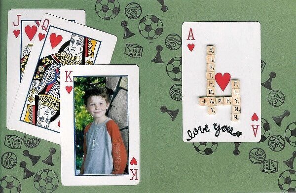 **Altered Playing Cards** Birthday Card