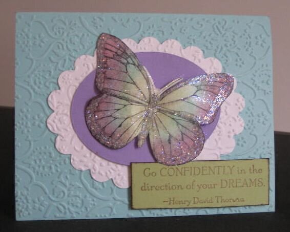 Butterfly Birthday Card - Cuttlebug