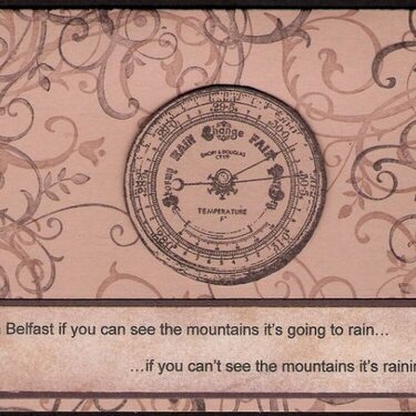 Unused Stamp Challenge - Belfast Weather Forecast