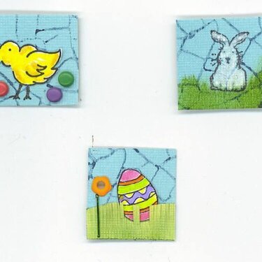 Easter inchies - my first inchies