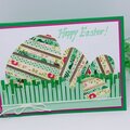 Little B Happy Easter Egg Card with grass