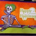 Little B Skeleton Happy Halloween Card