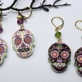 Halloween Calavera Mexican Skull Earring DIY