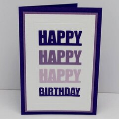 Little B Happy Birthday Card Die Cut Kit