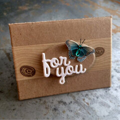 'For You' card with butterfly accent