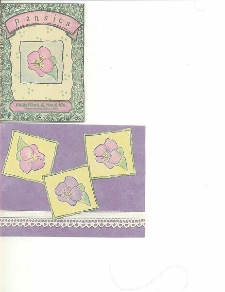 Pansy cards -- Thanks Judy &amp; Michele