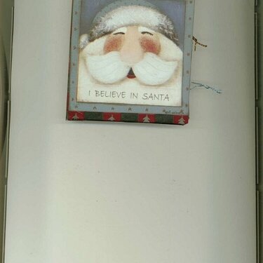 Santa Matchbox Book