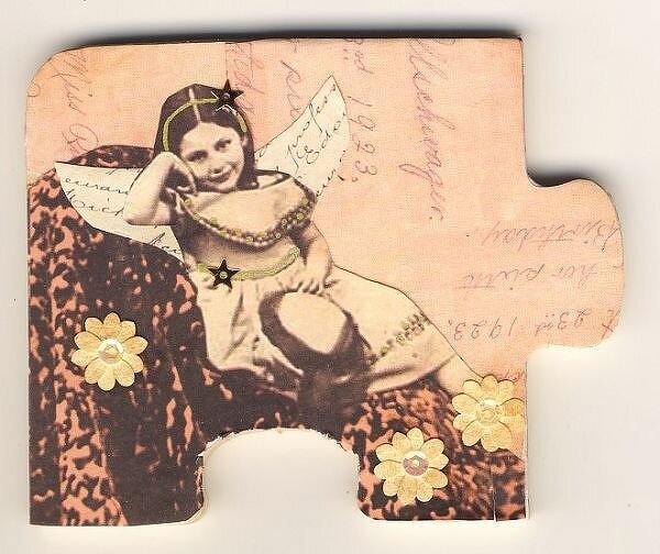 Fairy/Angel Altered Puzzle Pieces