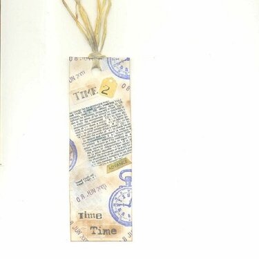 Collaged bookmark 