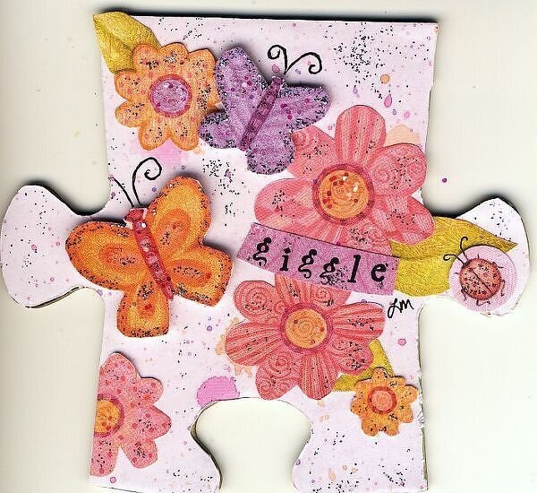 Butterfly puzzle pieces