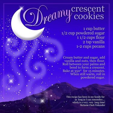 Dreamy Crescent Cookies