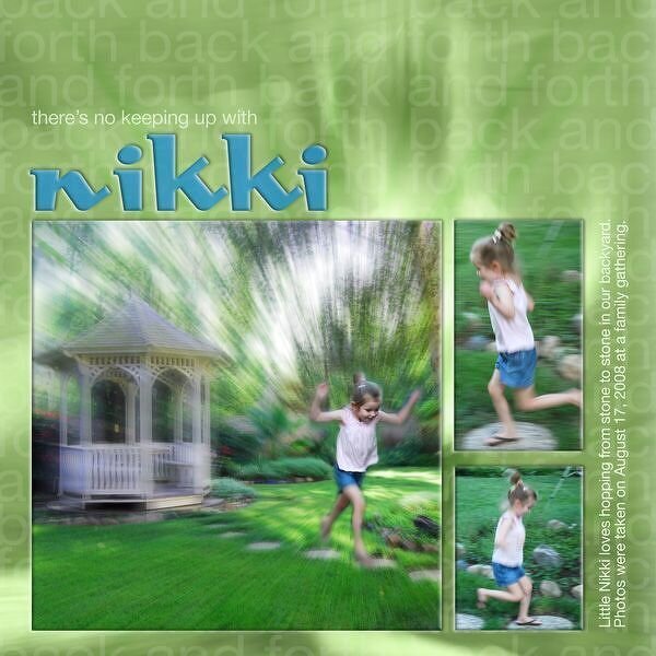 No Keeping up with Nikki *Digital Motion Blur Challenge