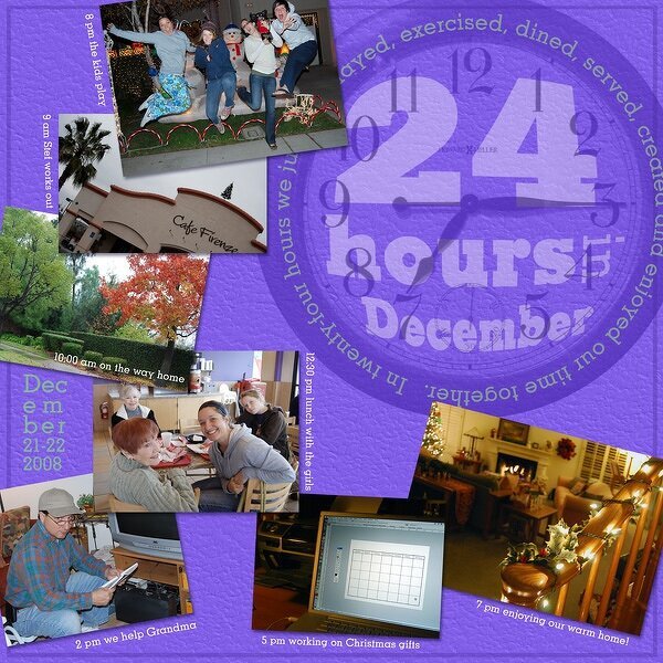 24 Hours *Digital Journaling in/ around a shape