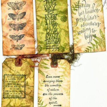 Distressed Tag Book