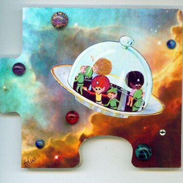 Outer Space Puzzle Piece