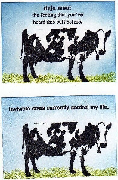 Just for fun- Cow ATCs