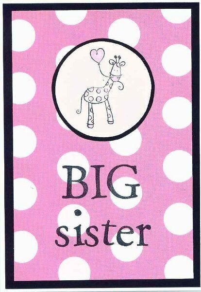 New Baby &amp; Big Sister Cards