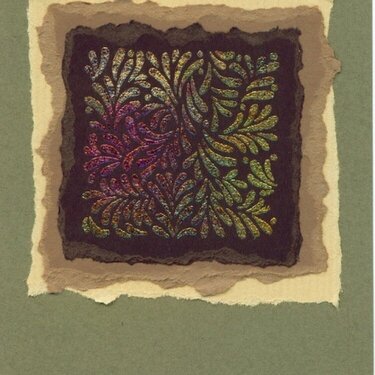 Multi-color Leaf Card
