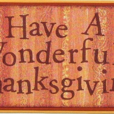 Thanksgiving Card