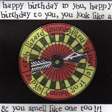 Birthday Spinner Card