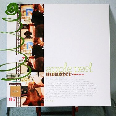 Themed Projects : {apple peel monster}