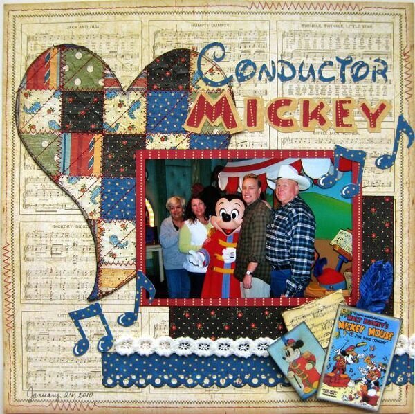 Conductor Mickey - Graphic 45 Papers