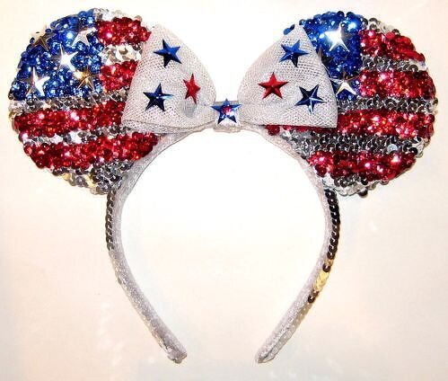 Altered Mickey Ears for Independence Day!