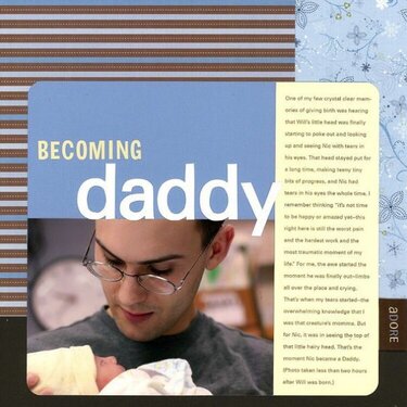 Becoming Daddy (HOF Inspiration Challenge)