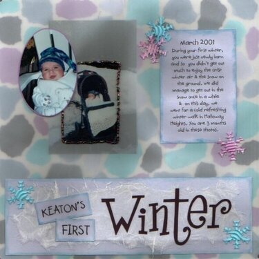 Keaton&#039;s First Winter - CK Seasonal