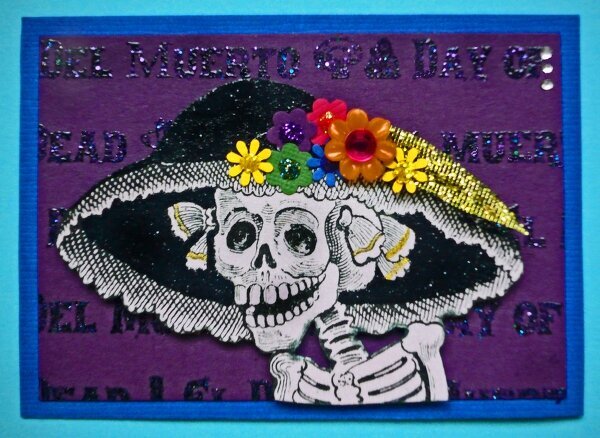 Day of the Dead ATC for cmyk&#039;s November Swap