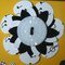 Black & White Dictionary Button Flowers