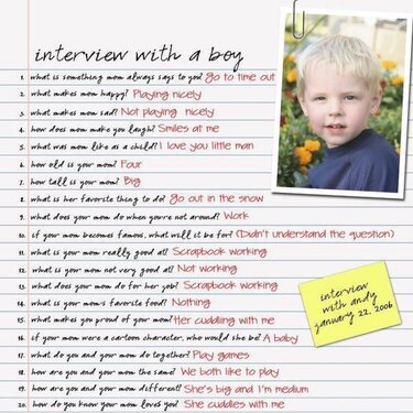 Interview with a Boy