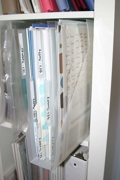 CH paper holders and Ikea Expedit bookcase