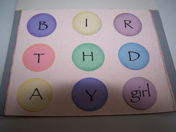 Birthday Girl card *circles*