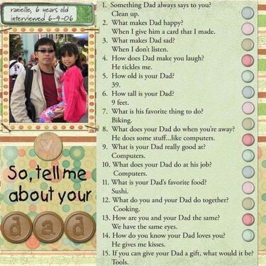 Tell me about your Dad (scraplift from LauraKaye)