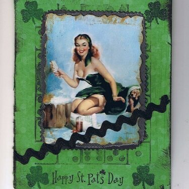 St. Pat&#039;s Day Card - Pin-Up
