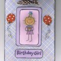 1st Birthday Card (Girl)