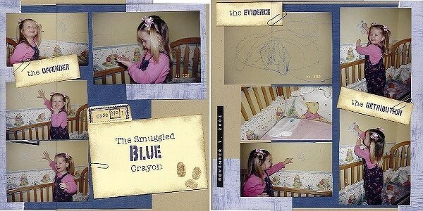 The Case of the Blue Crayon