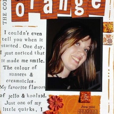 The colour Orange