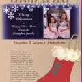 Christmas 2001 Card - Kingslea & Legacy