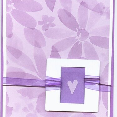 Purple Watercolor Flower Card