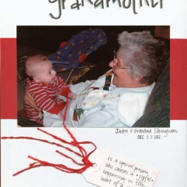 A Grandmother is...........