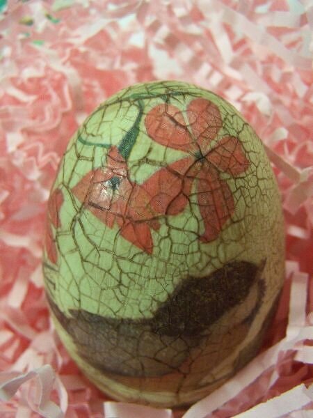 Decoupaged Easter Egg