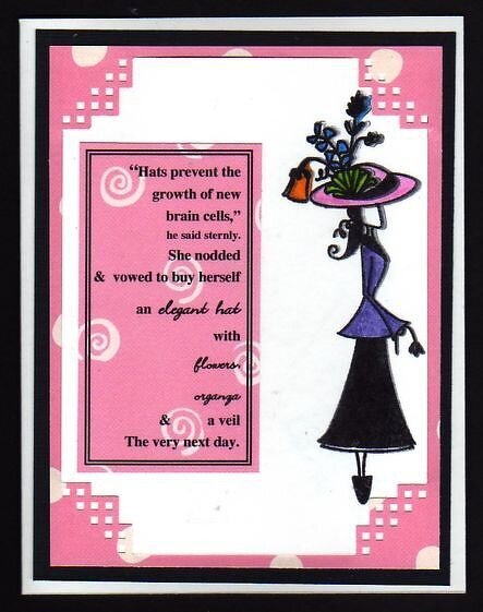 Elegant Hat (humorous card)