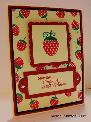 *new* Papertrey stamp set: Strawberries