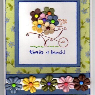 Prima Flowers Thank You card
