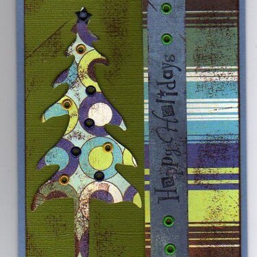 Basic Grey Christmas Tree Cards