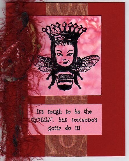 Queen Bee (smacking acetate card)