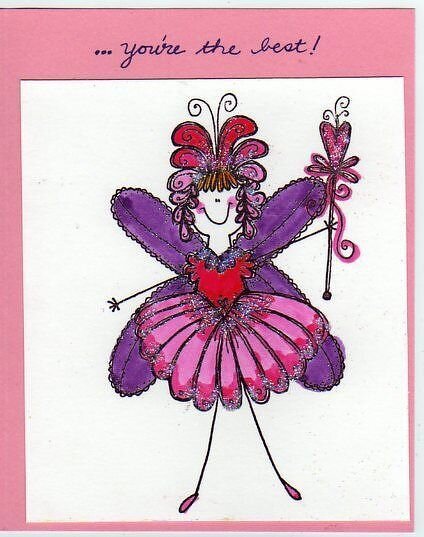 Whimsical Fairy Thank You card